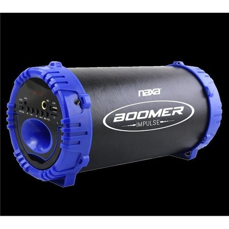 NAXA ELECTRONICS Naxa NAS-3084 BLUE LED Bluetooth Boom Box; Blue NAS-3084 BLUE